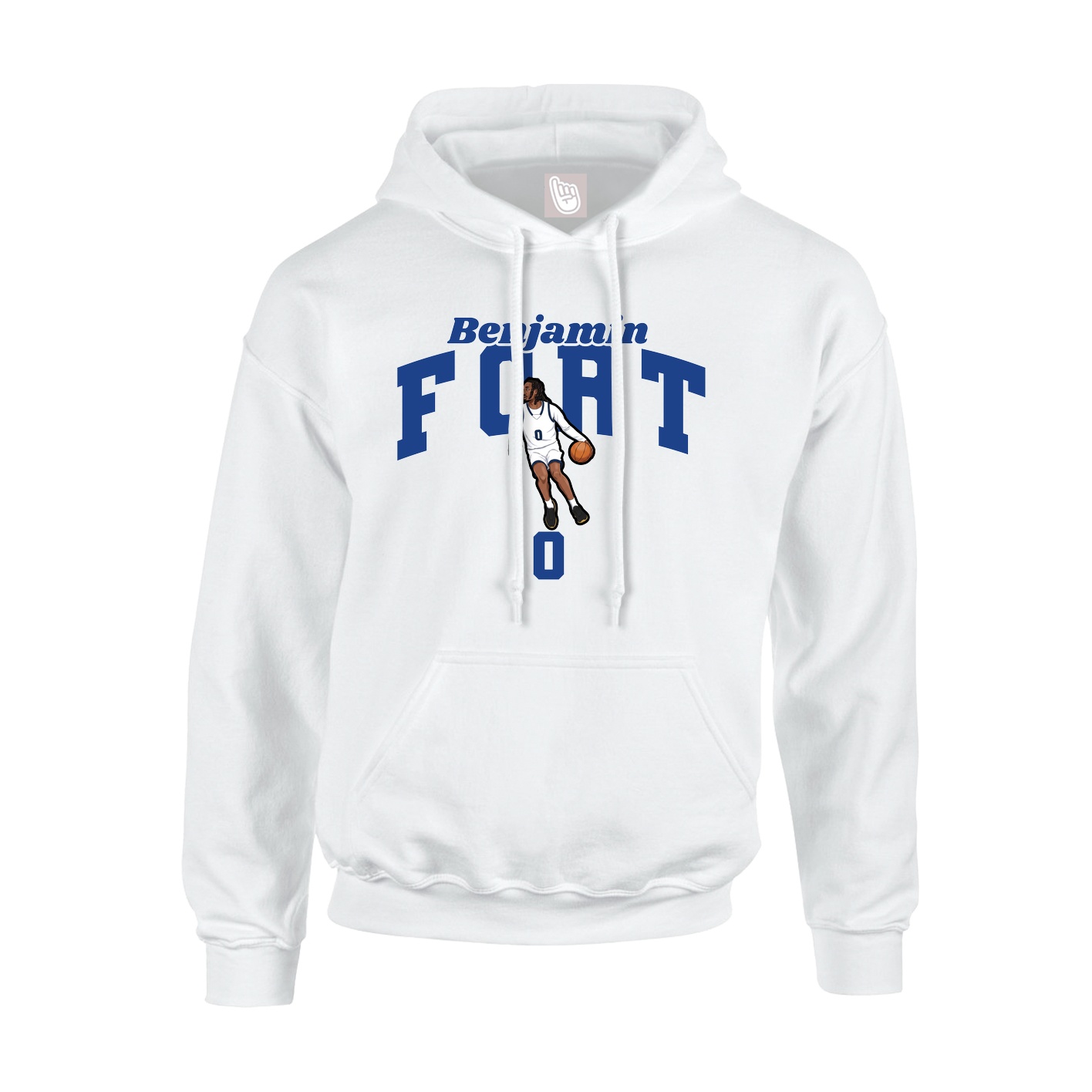 Hoodie — Signature Arch in White