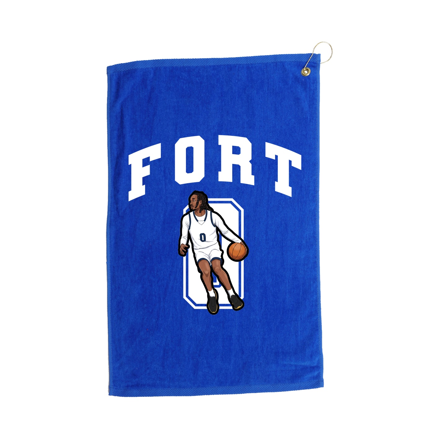 Golf Towel — Number in Royal