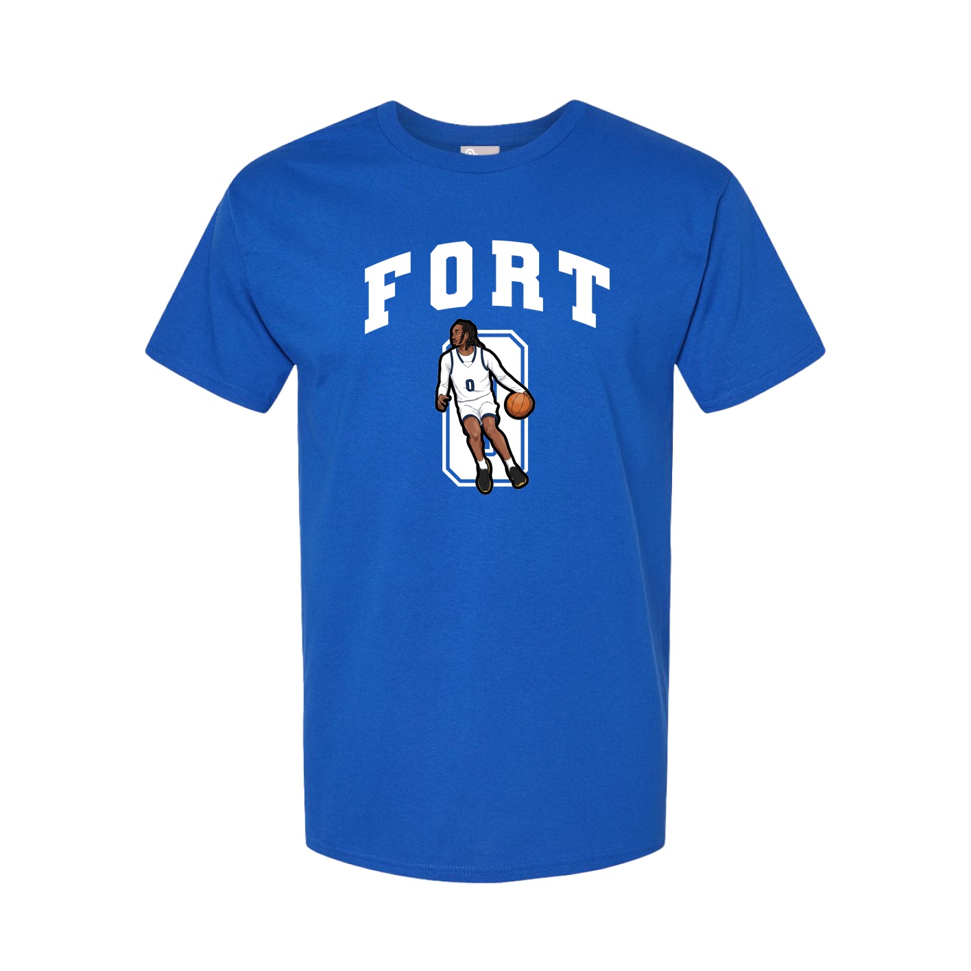 Youth Tee — Number in Royal