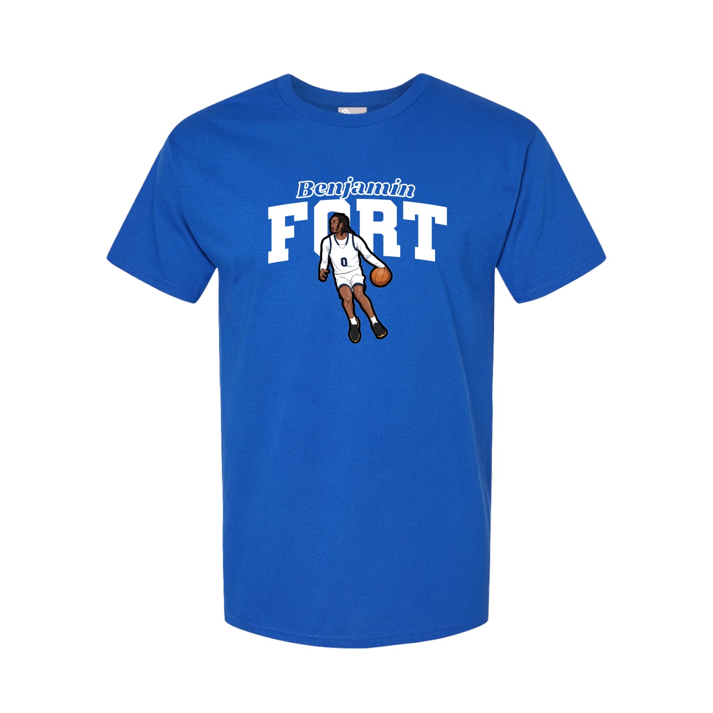 Youth Tee — Name Arch in Royal