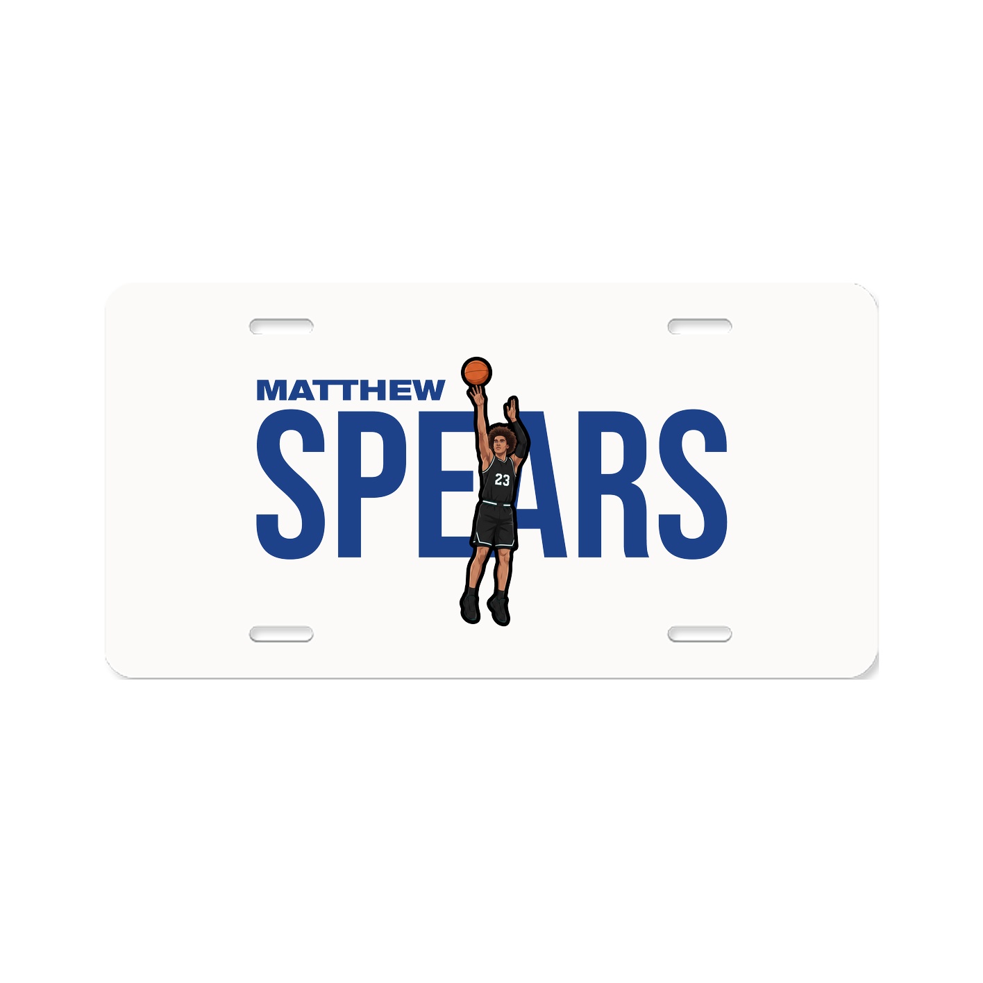 License Plate — Player Name in Classic