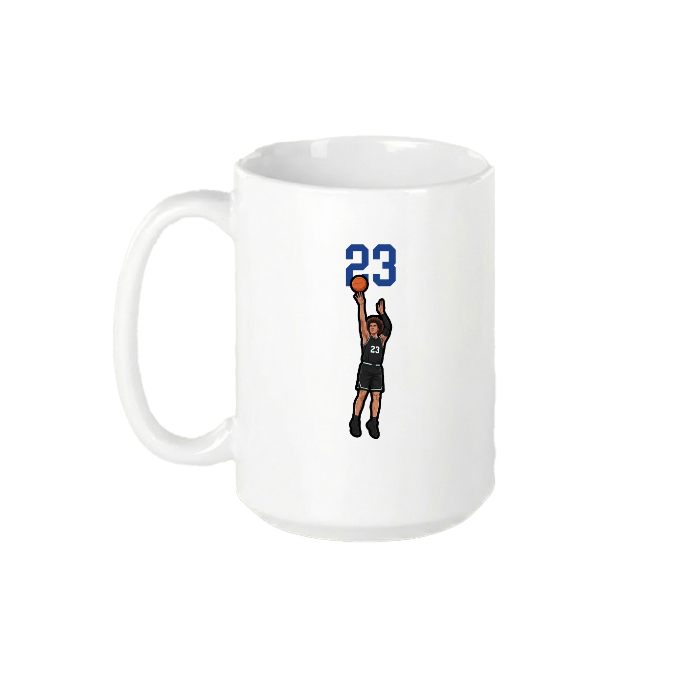 15oz Coffee Mug — Number Top in White