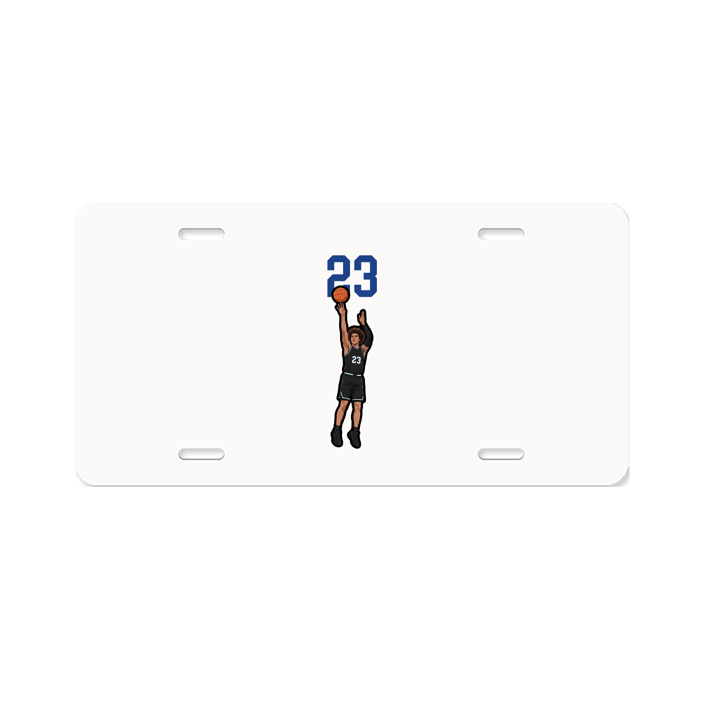 License Plate — Number Top in Classic