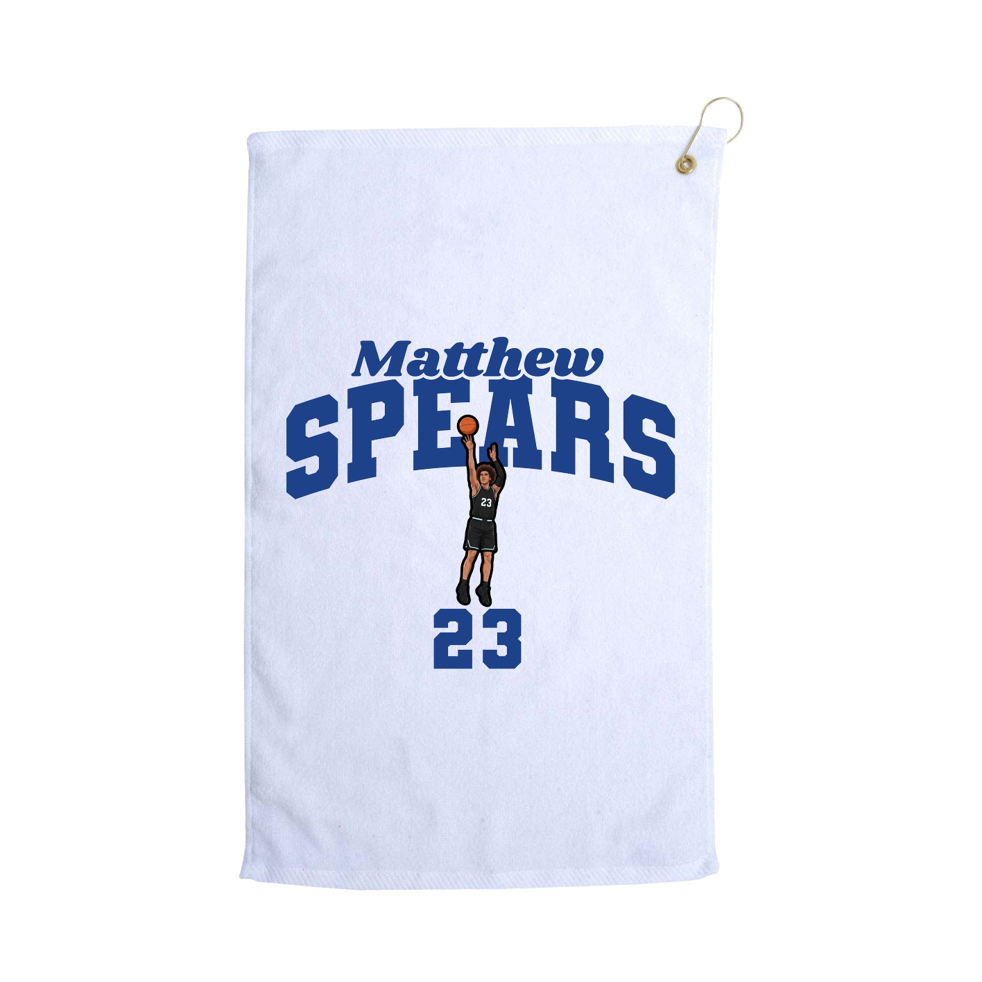 Golf Towel — Signature Arch in White