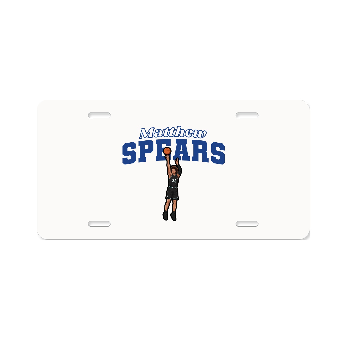 License Plate — Name Arch in Classic