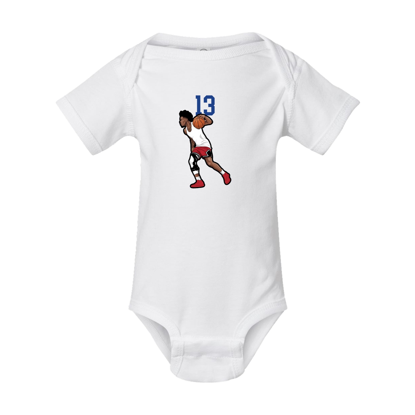 Baby Onesie — Number Top in White