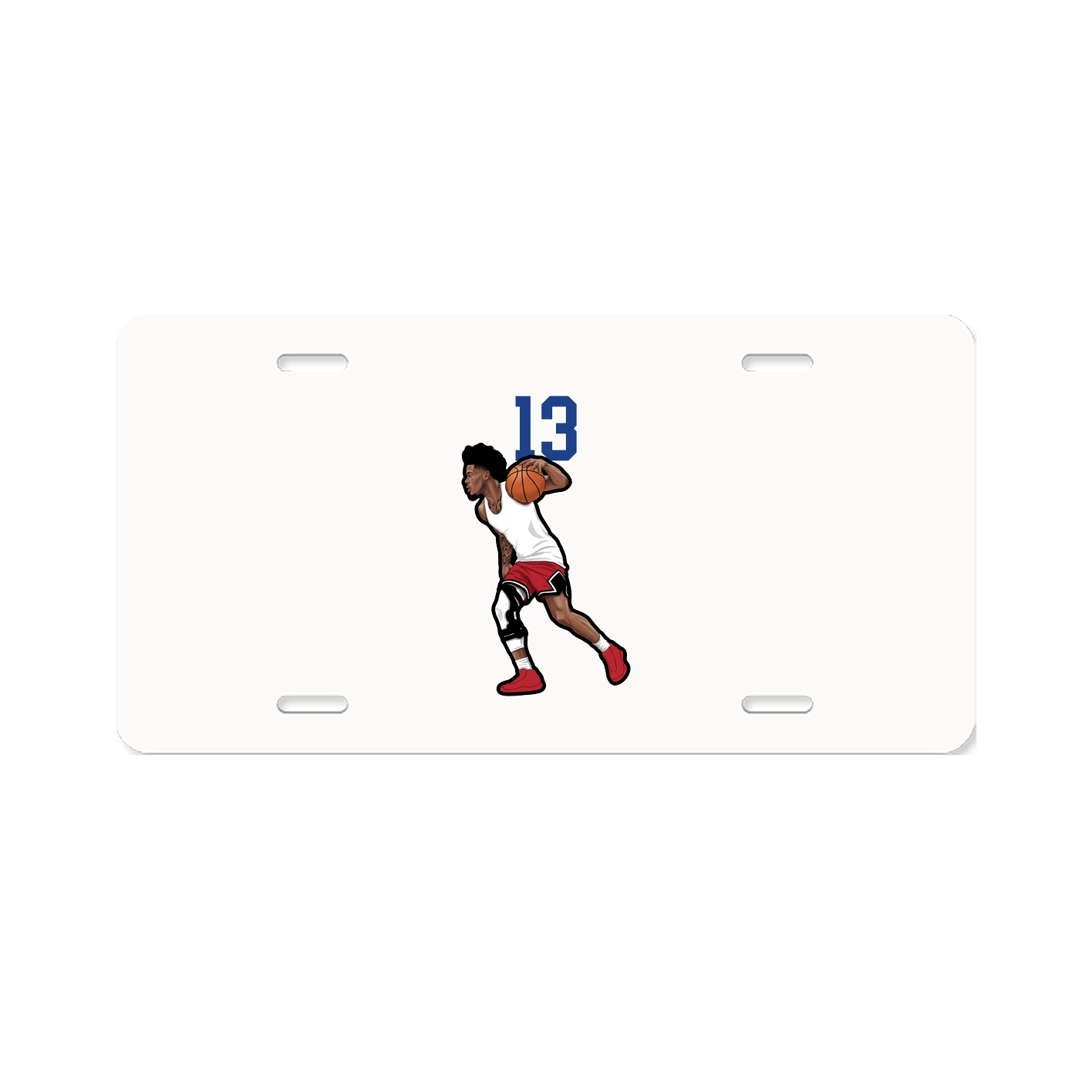 License Plate — Number Top in Classic