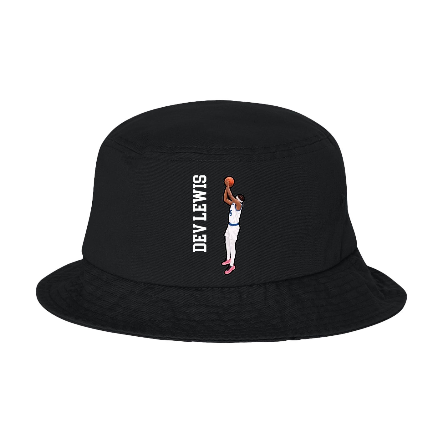 Bucket Cap — Name Vertical in Black