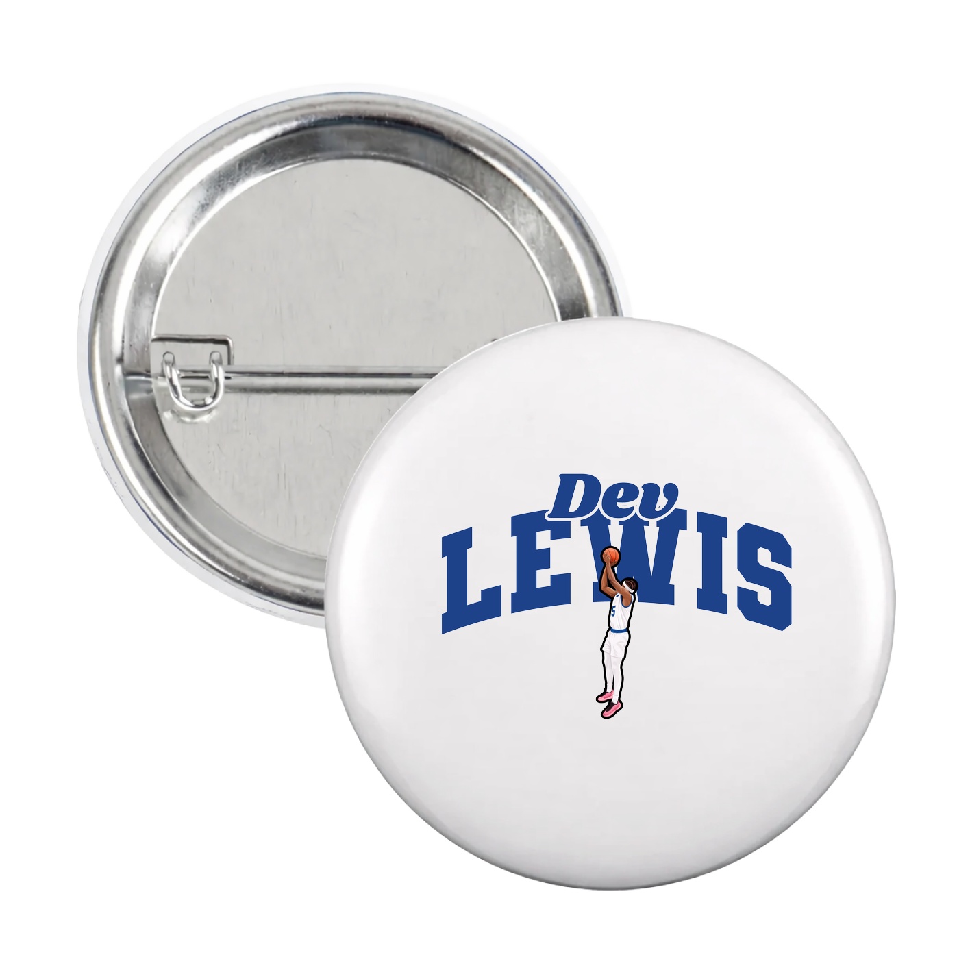 Game Day Button — Signature Arch in White