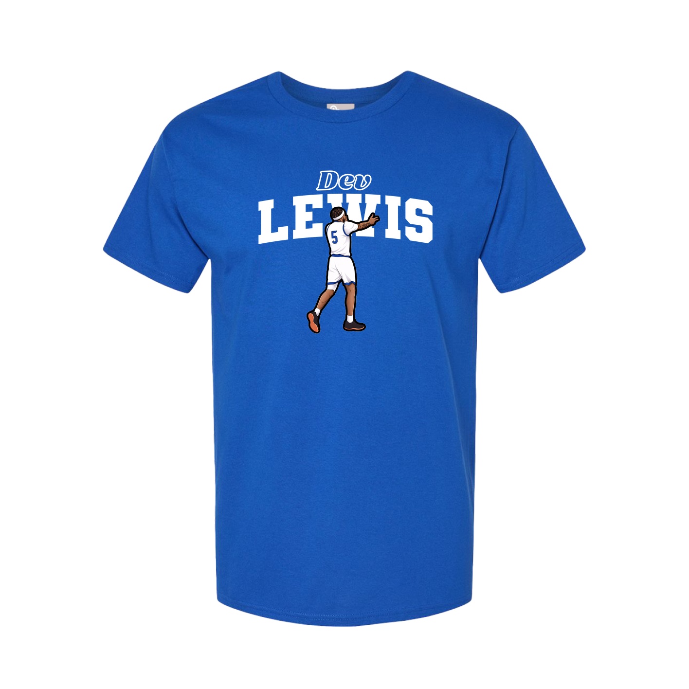 Youth Tee — Name Arch in Royal