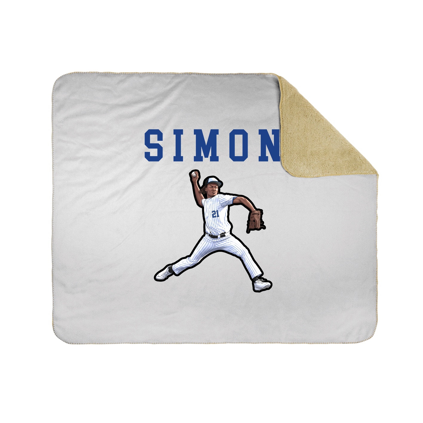 Throw Blanket — Shirsey in White