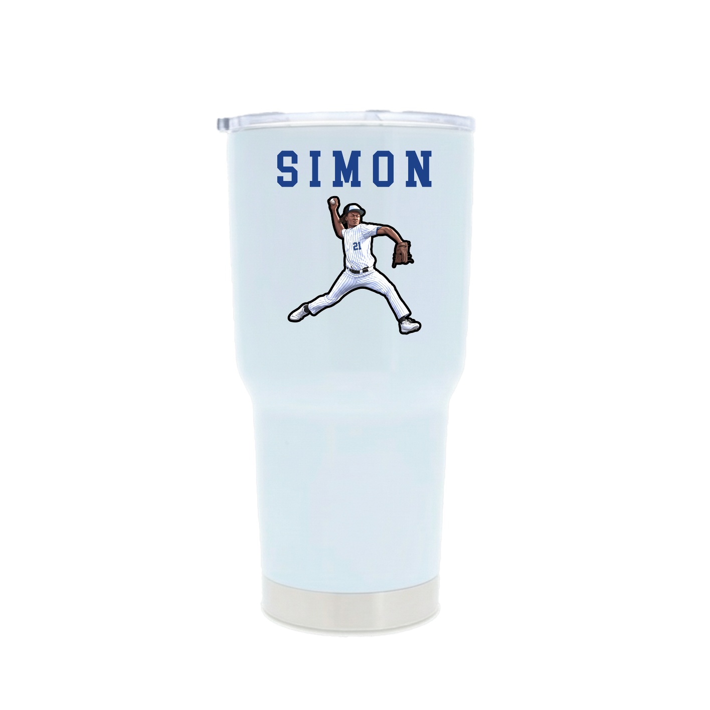 30oz Stainless Steel Tumbler — Shirsey in White