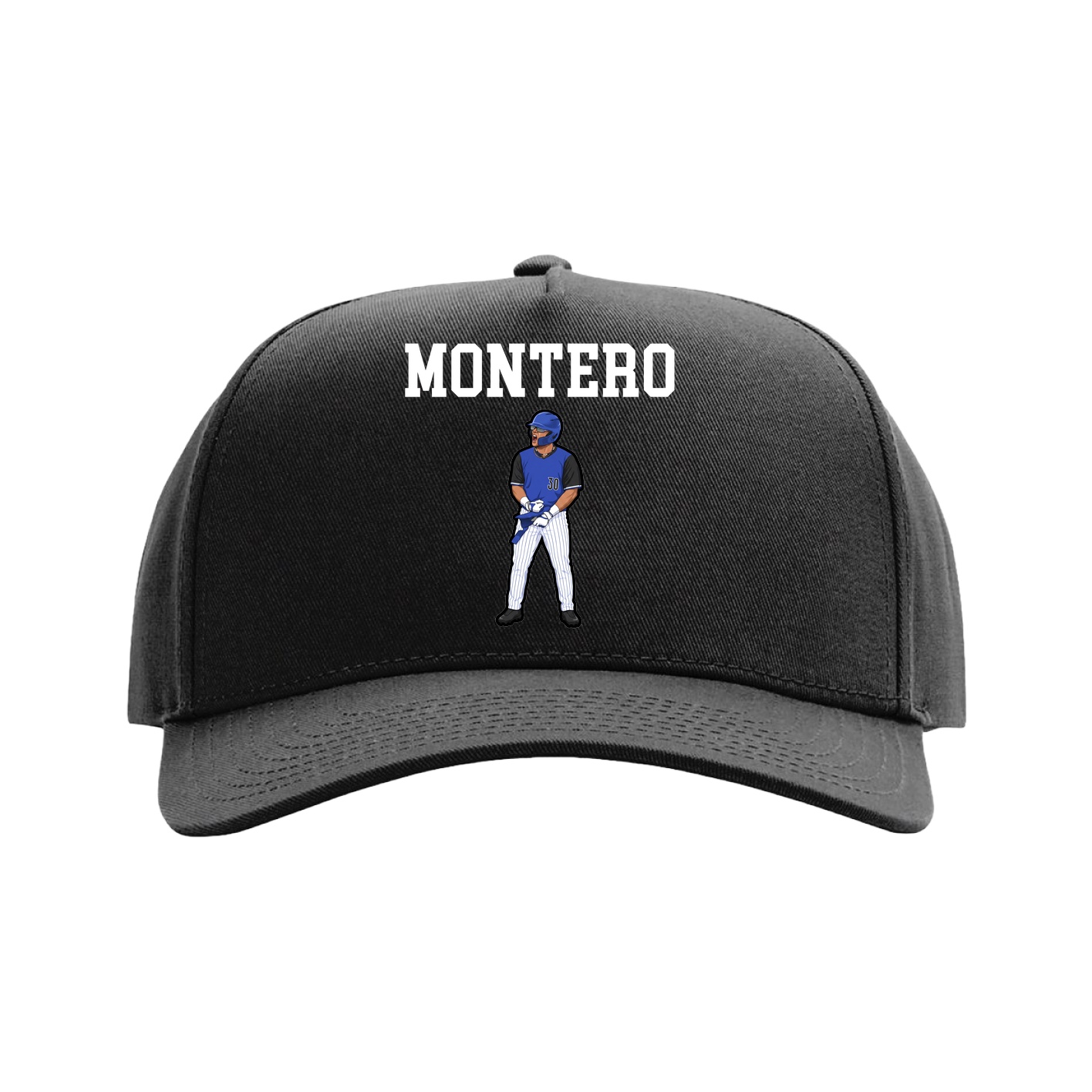 Full Fabric Five-Panel Champ Cap — Shirsey in Black
