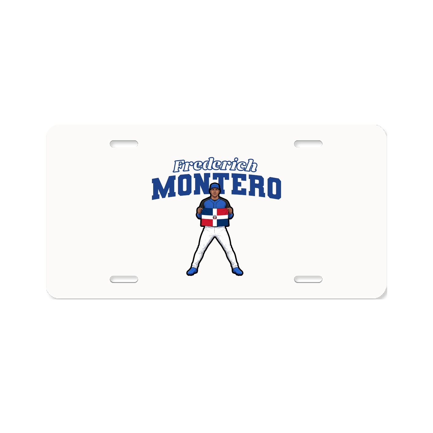 License Plate — Name Arch in Classic