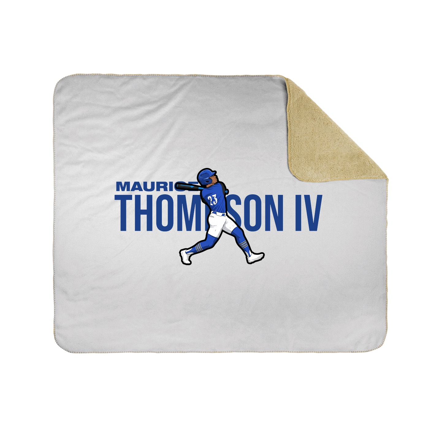 Throw Blanket — Player Name in White