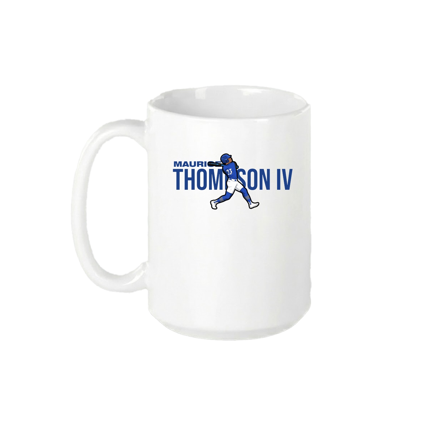 15oz Coffee Mug — Player Name in White