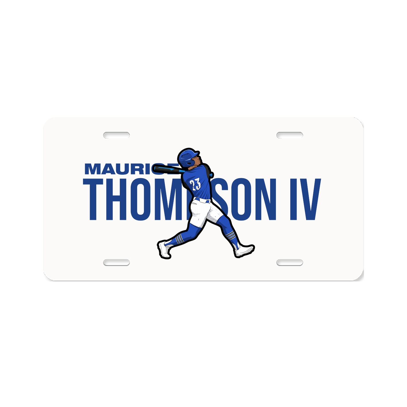 License Plate — Player Name in Classic