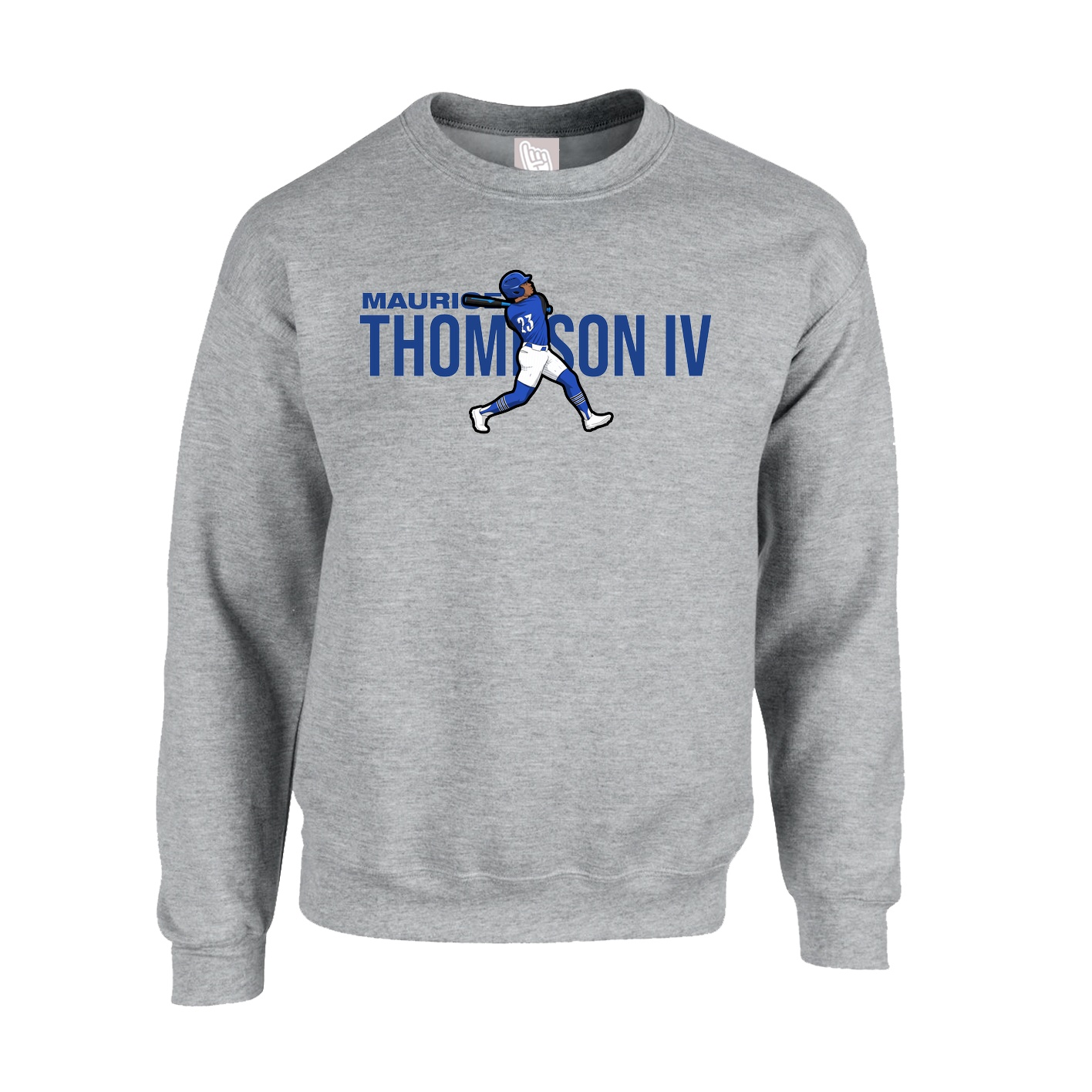 Fleece Crew — Player Name in Grey