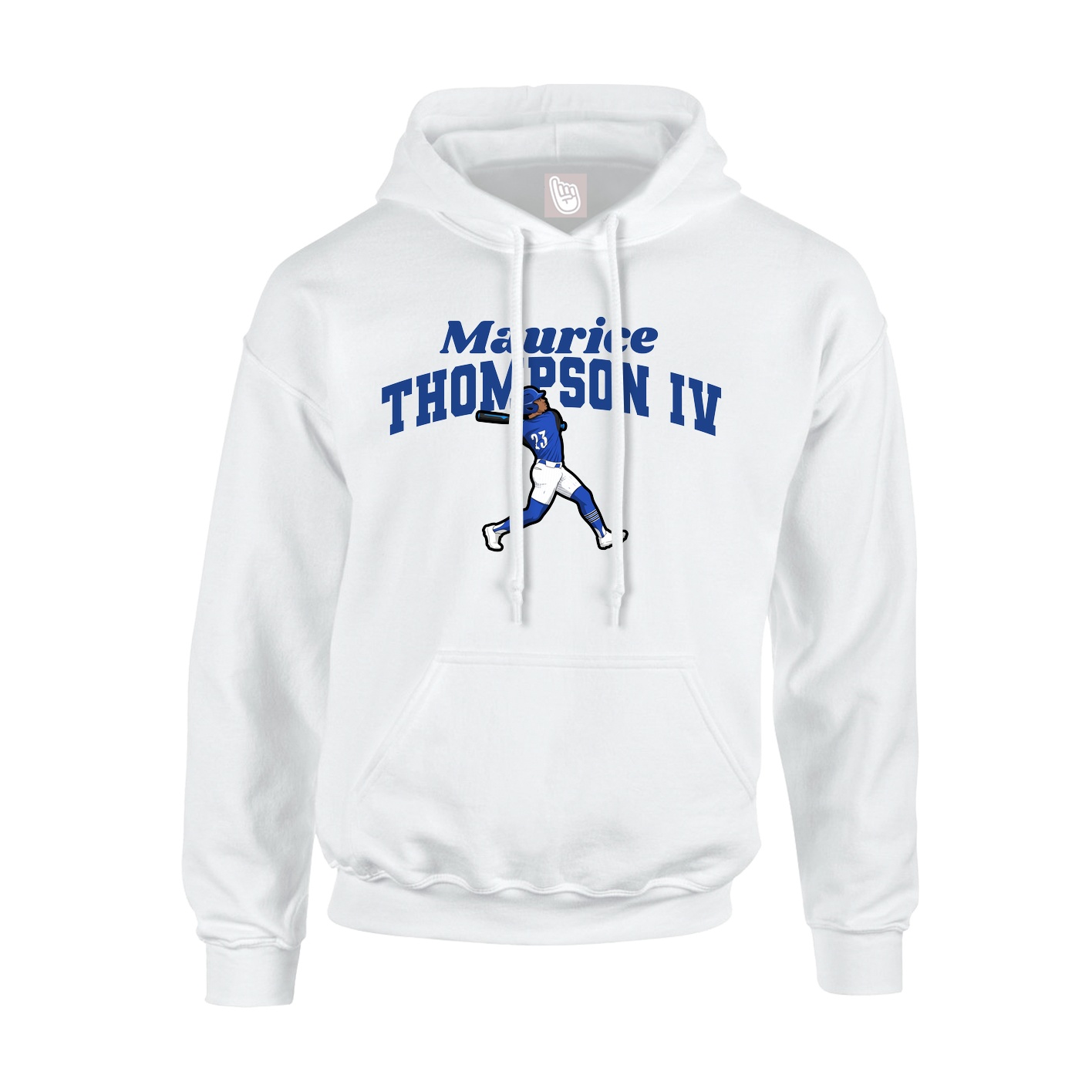 Hoodie — Signature Arch in White