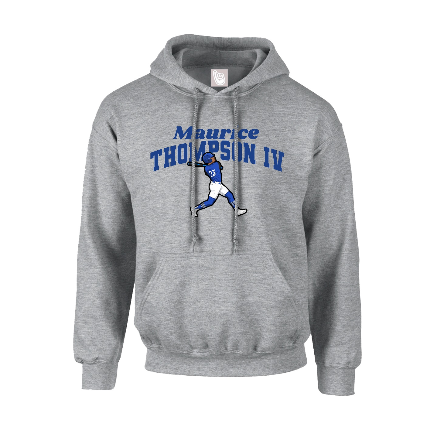 Youth Hoodie — Signature Arch in Grey