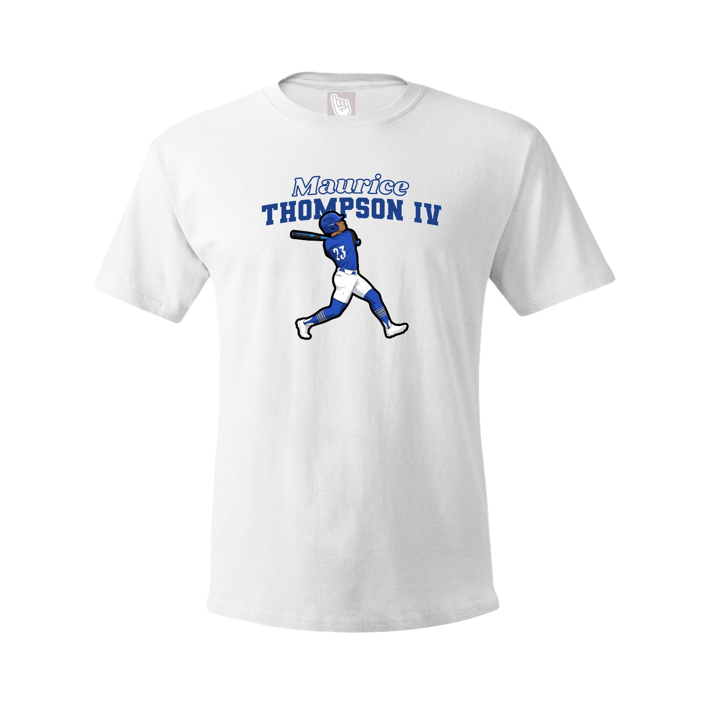 Youth Tee — Name Arch in White