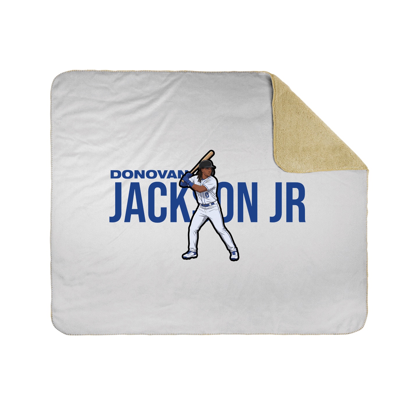 Throw Blanket — Player Name in White