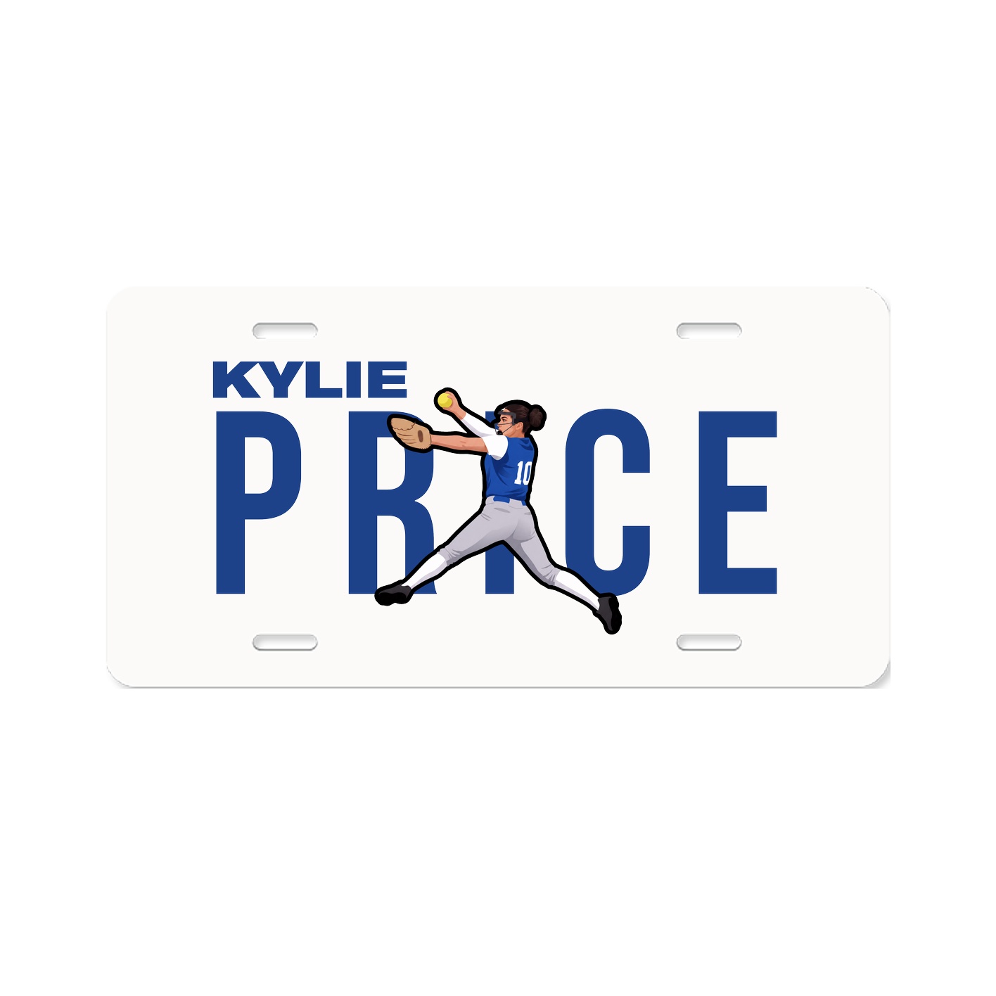 License Plate — Player Name in Classic