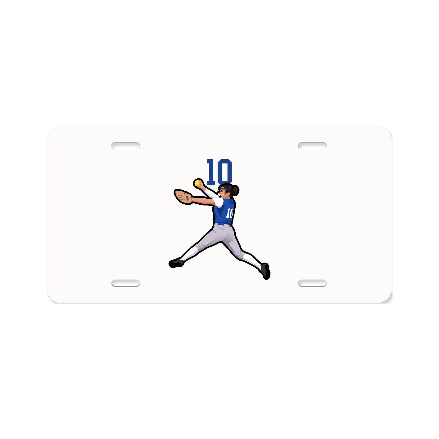 License Plate — Number Top in Classic