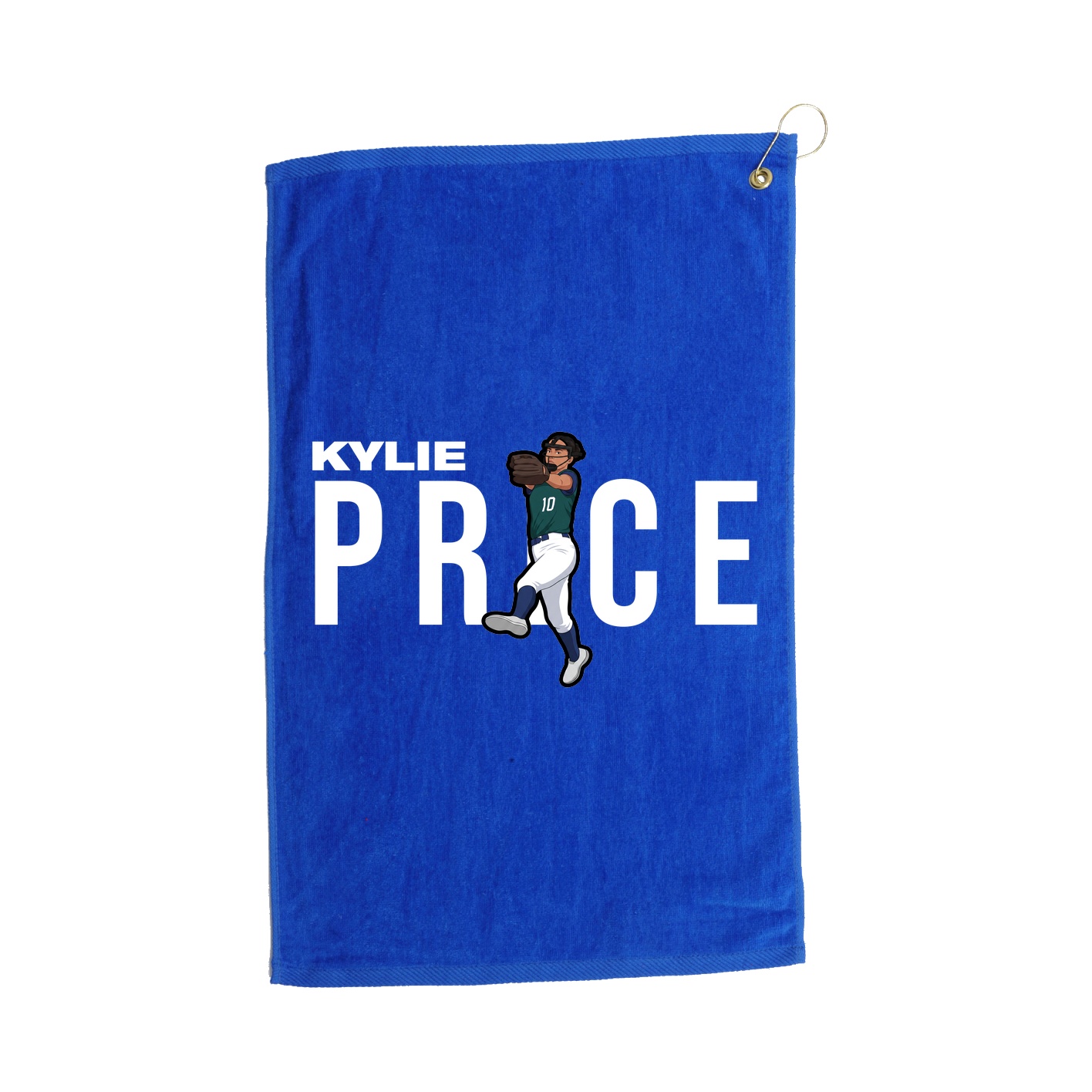 Golf Towel — Player Name in Royal