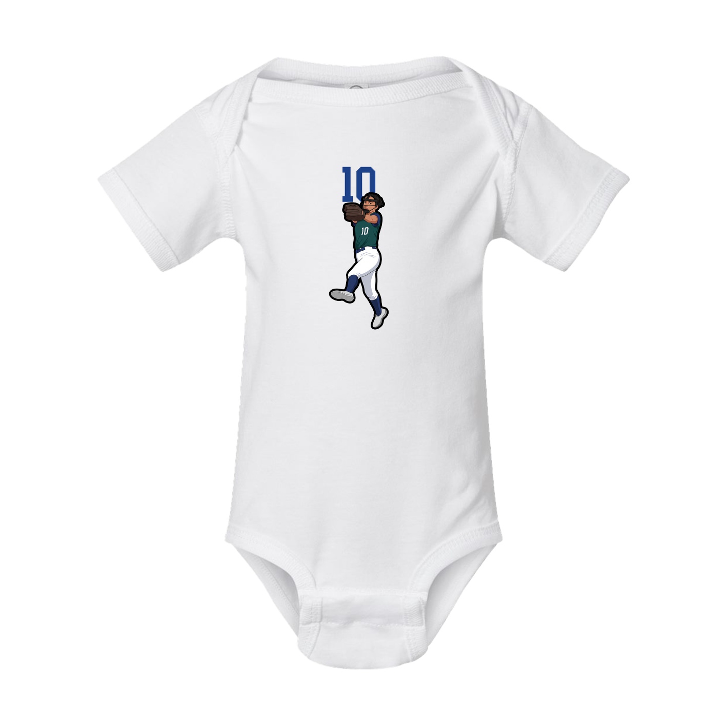 Baby Onesie — Number Top in White