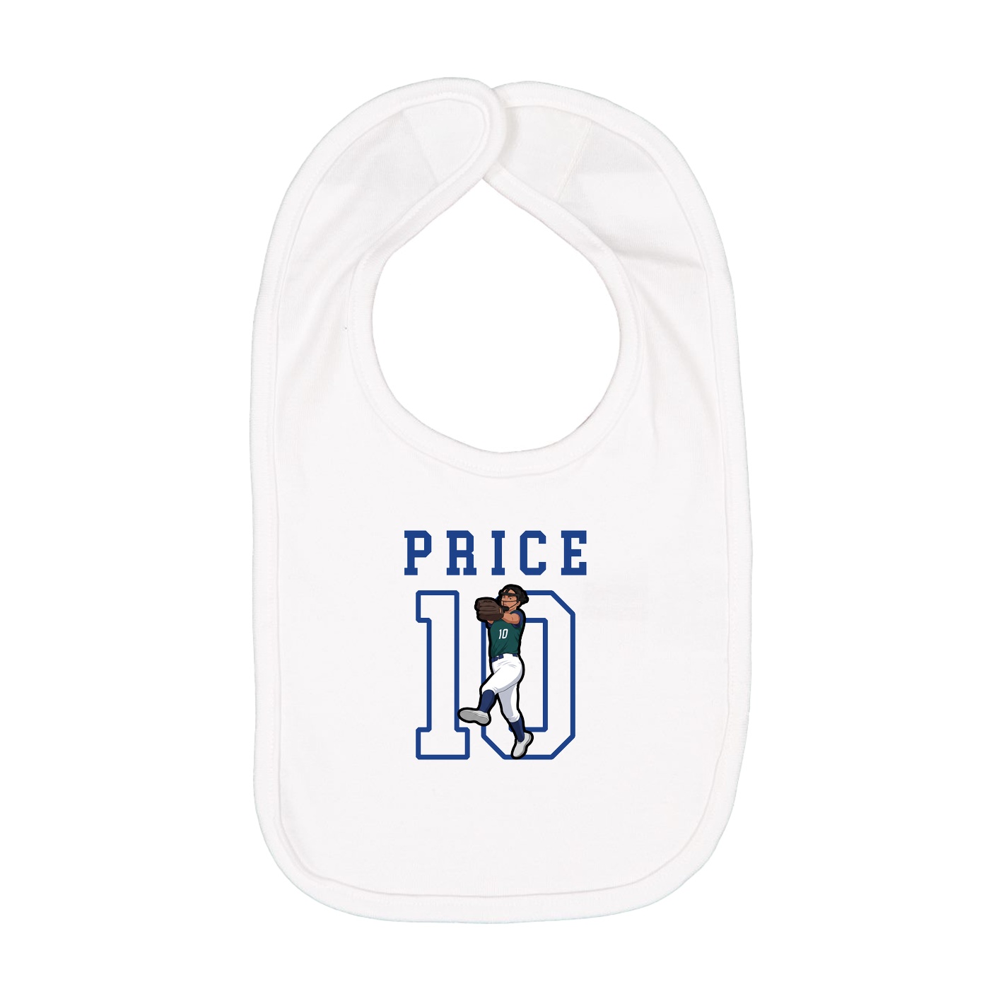 Infant Bib — Shirsey in White