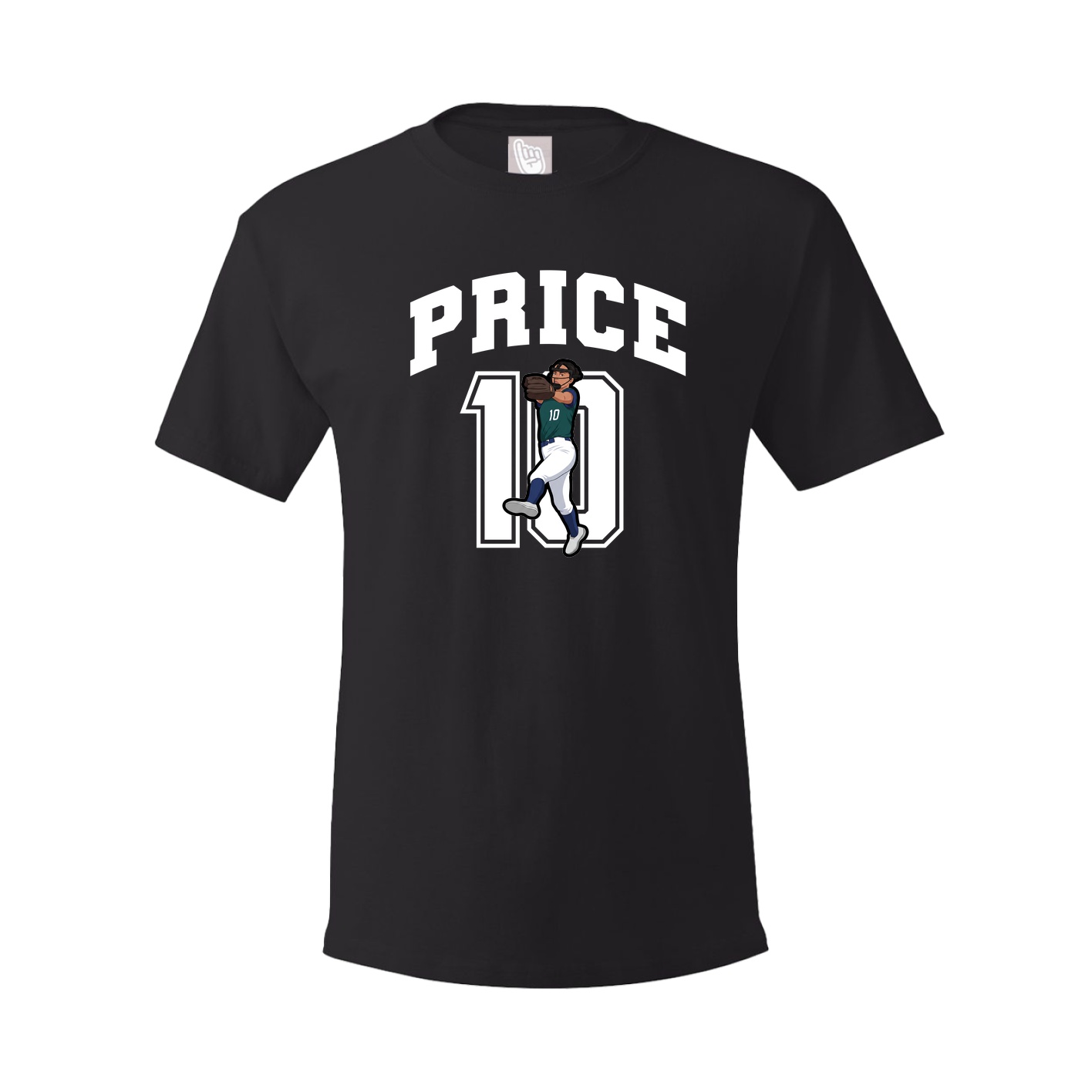 Youth Tee — Number in Black