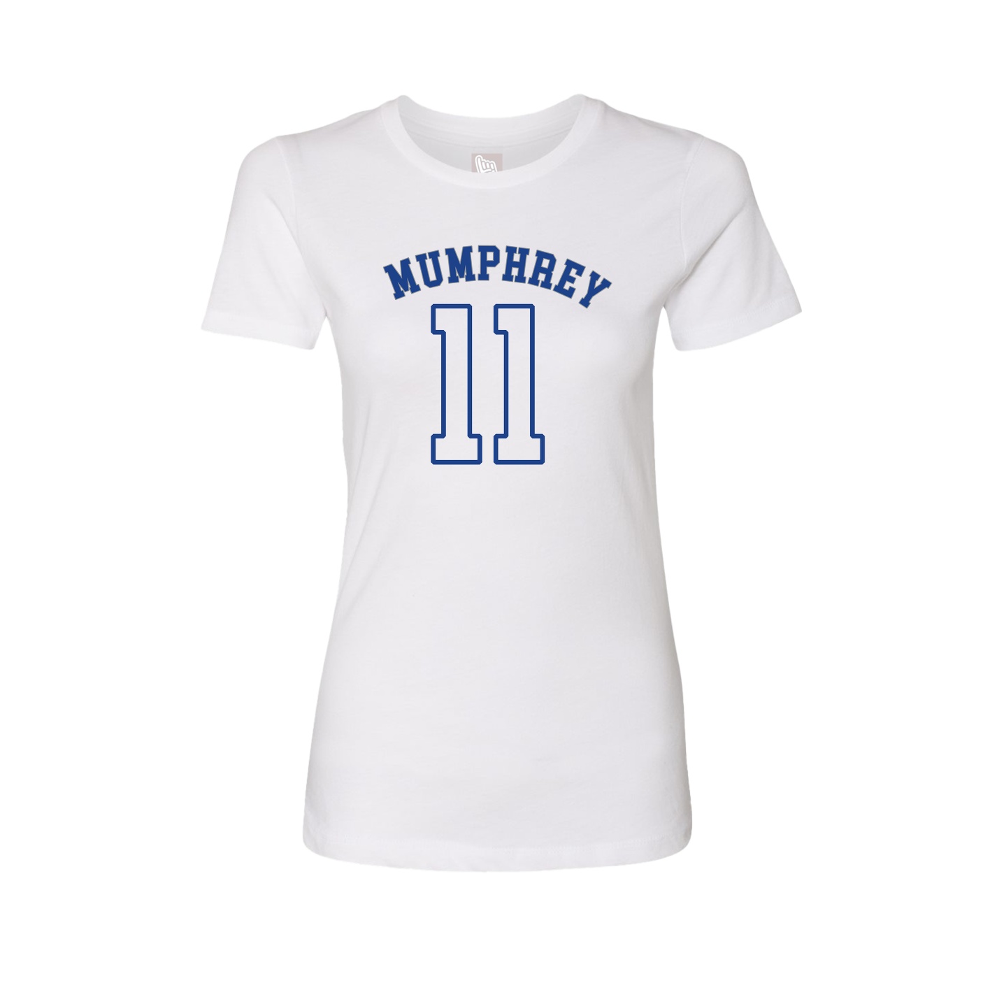 Fitted Women's Tee — Shirsey Arch in White