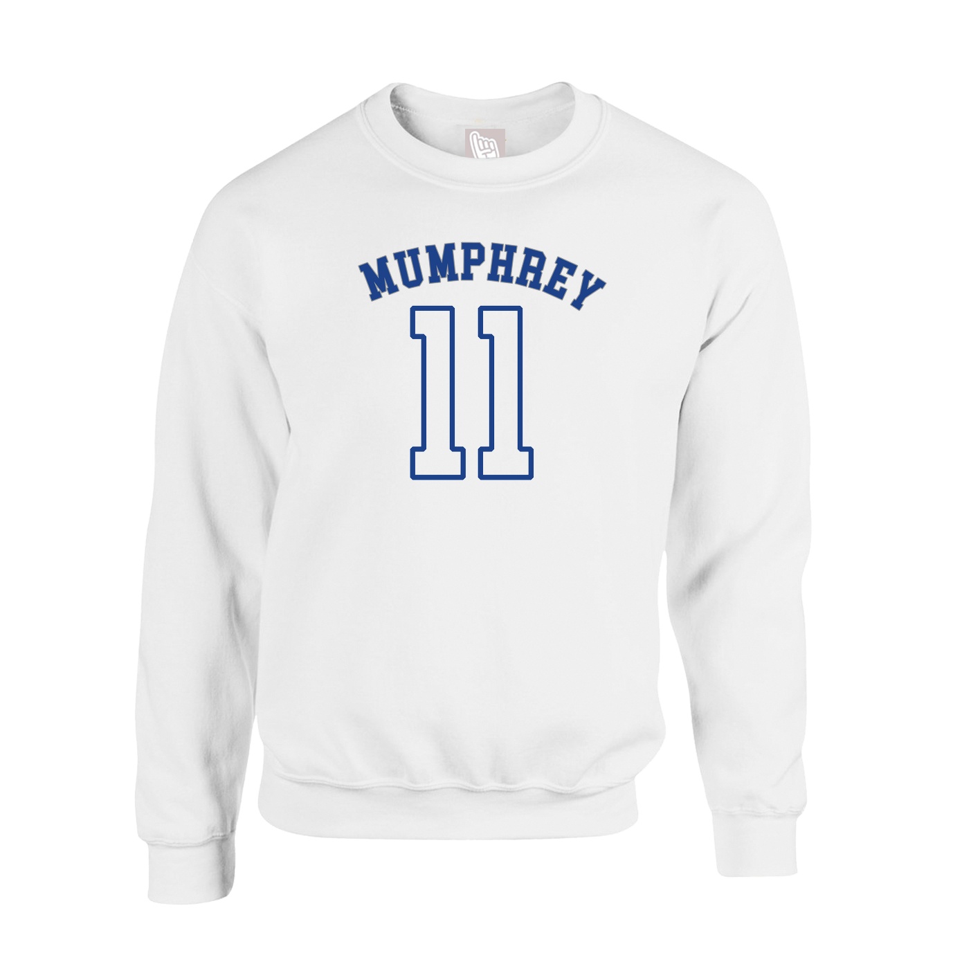 Fleece Crew — Shirsey Arch in White