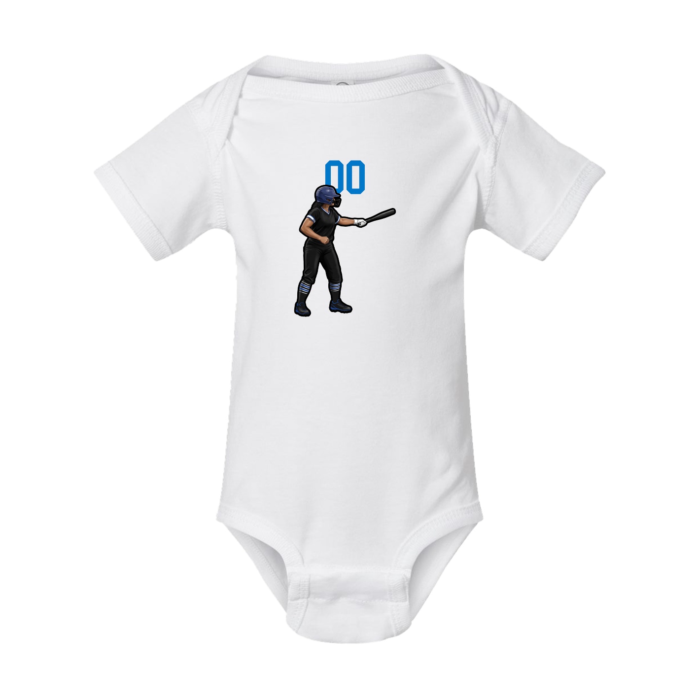 Baby Onesie — Number Top in White