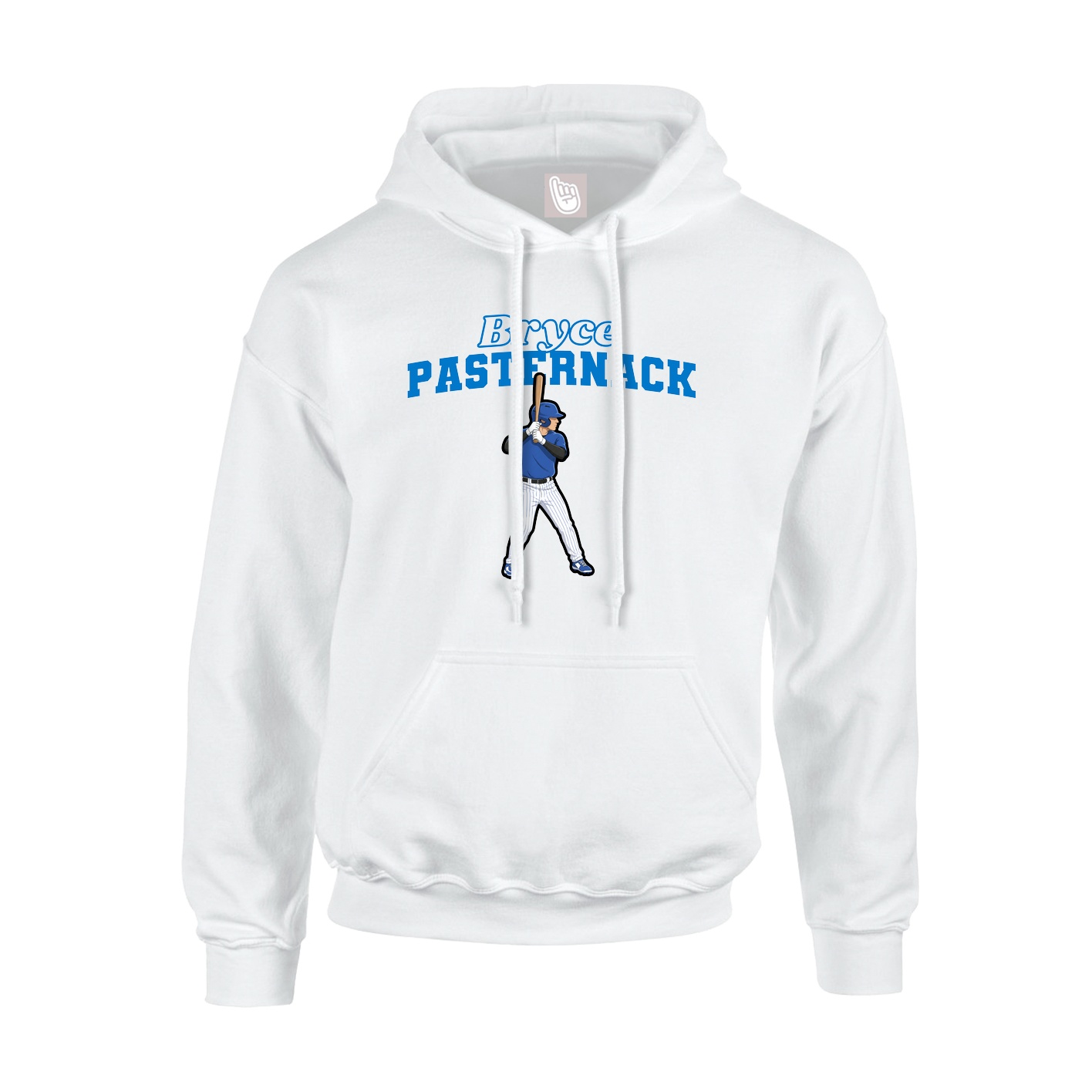 Hoodie — Name Arch in White