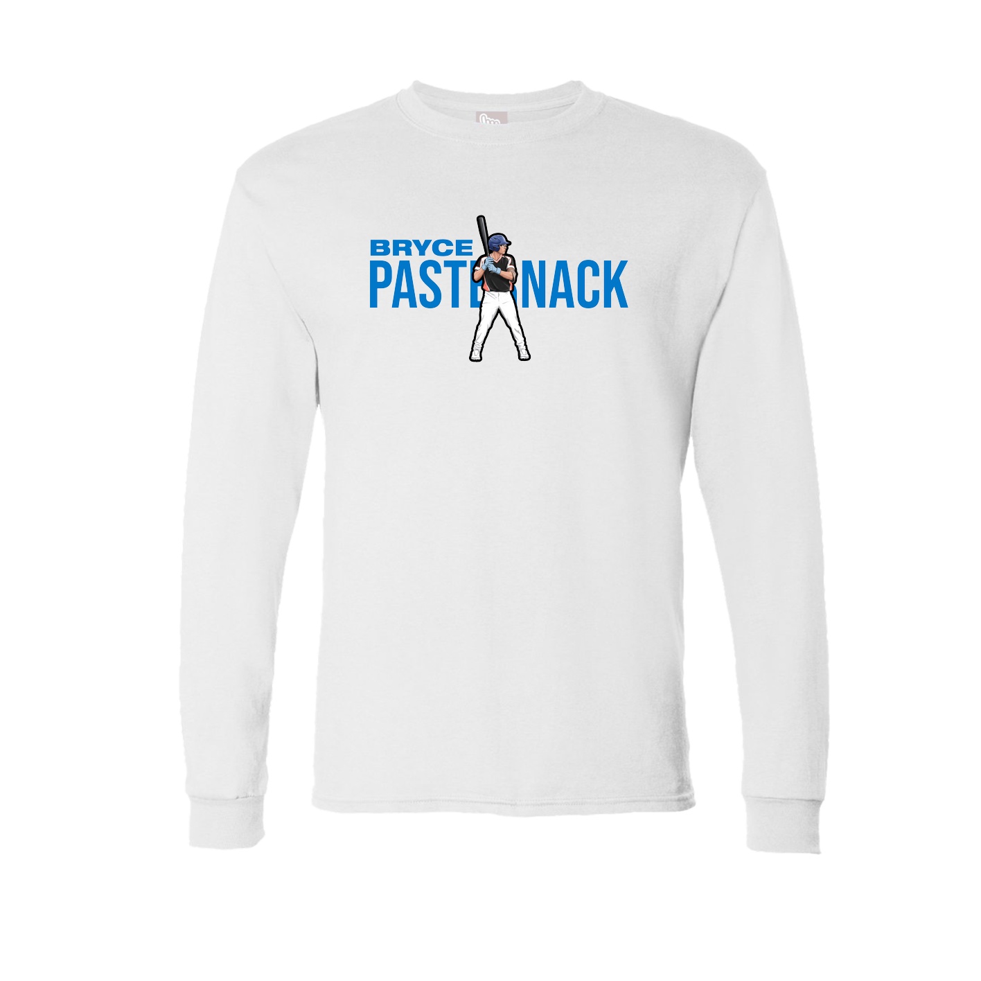 Long Sleeve Tee — Player Name in White