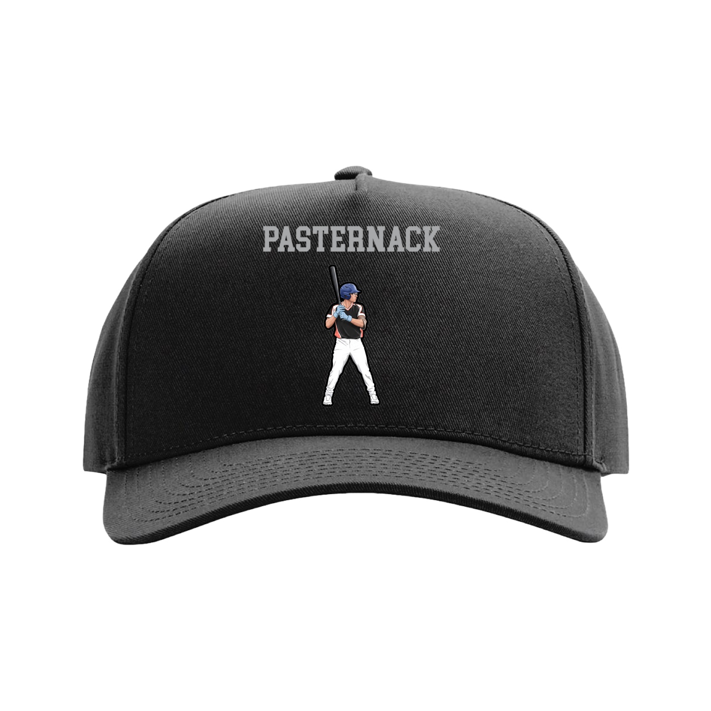 Full Fabric Five-Panel Champ Cap — Shirsey in Black