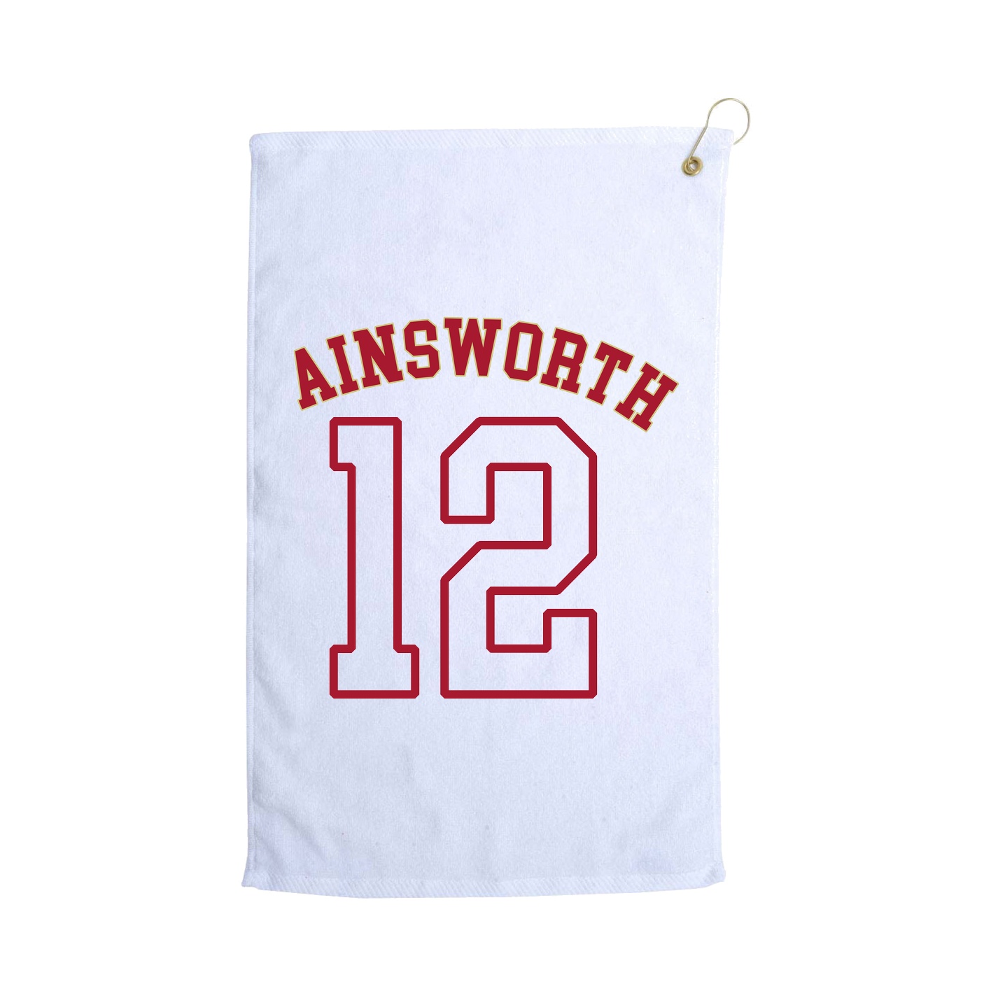 Golf Towel — Shirsey Arch in White