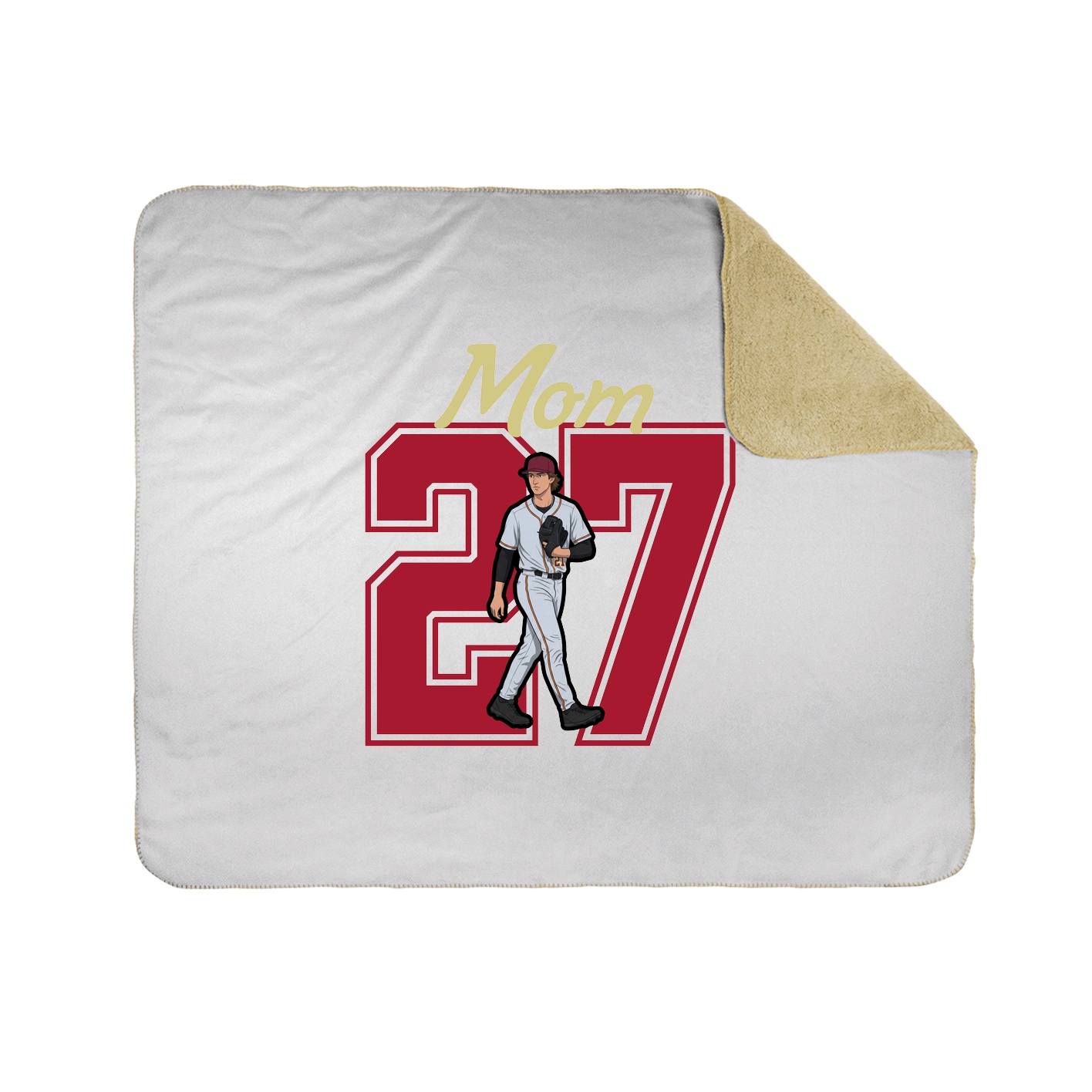 Throw Blanket — Mothers Day Shirsey in White