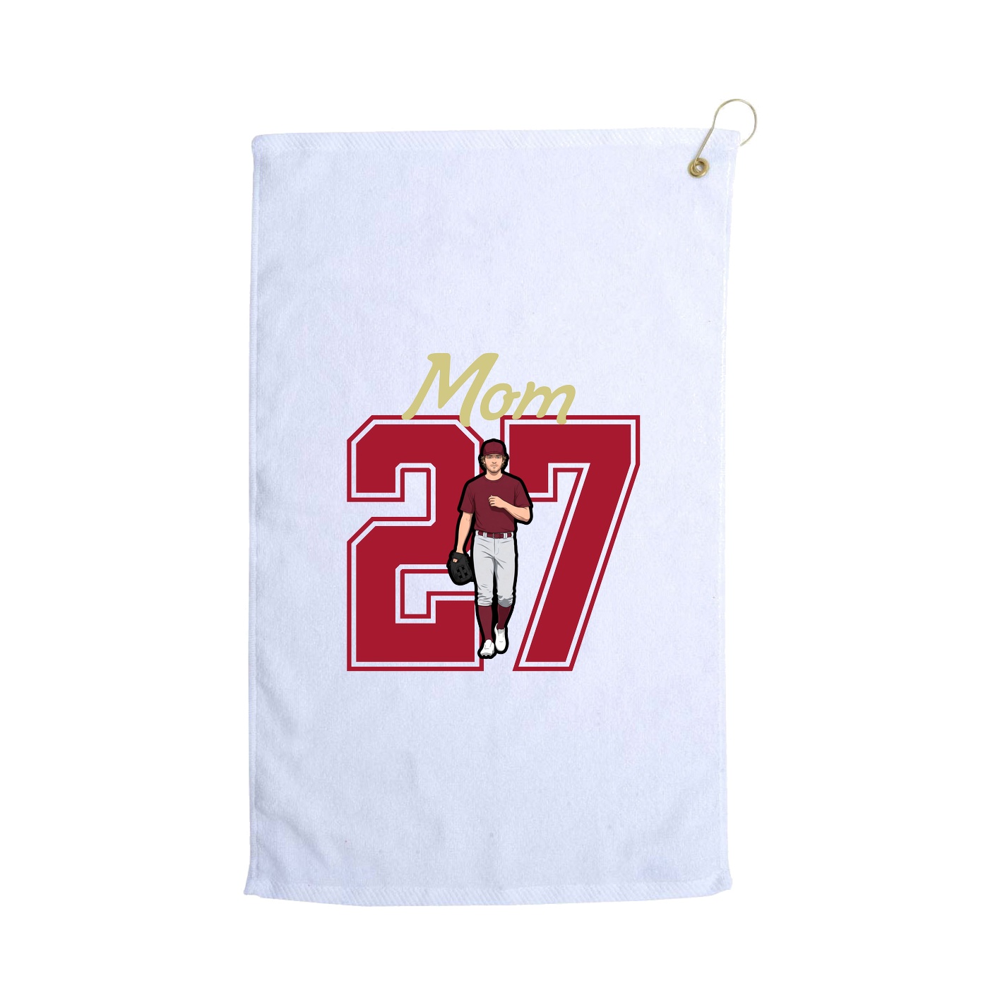 Golf Towel — Mothers Day Shirsey in White