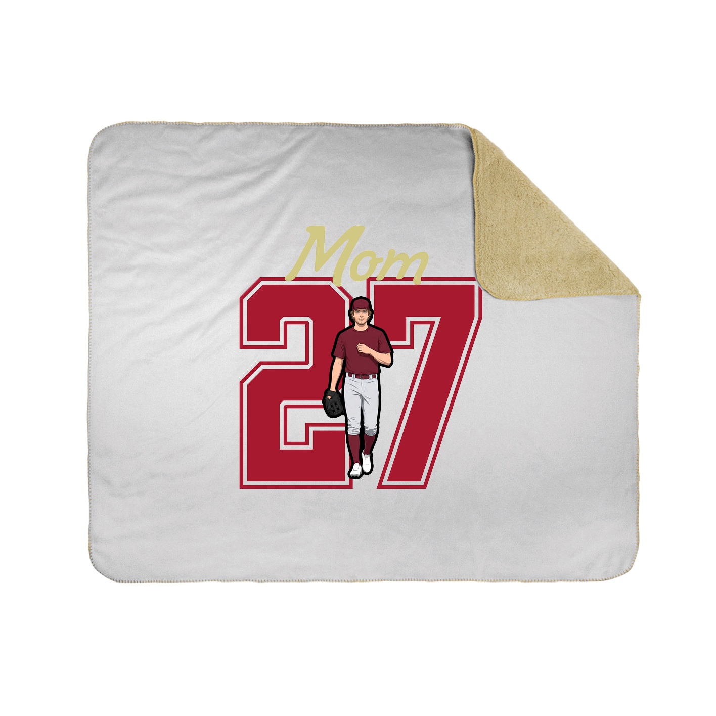 Throw Blanket — Mothers Day Shirsey in White