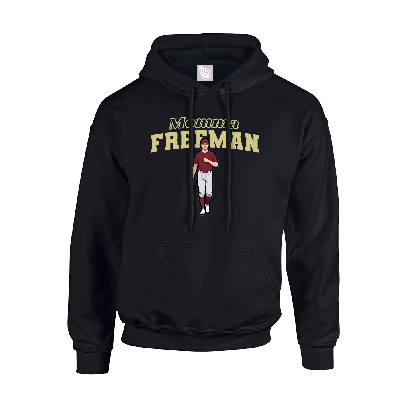 Youth Hoodie — Mothers Day Block in Black