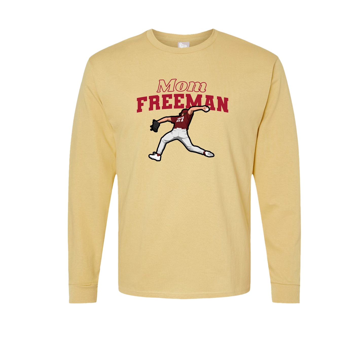 Long Sleeve Tee — Mothers Day Block in Vegas Gold