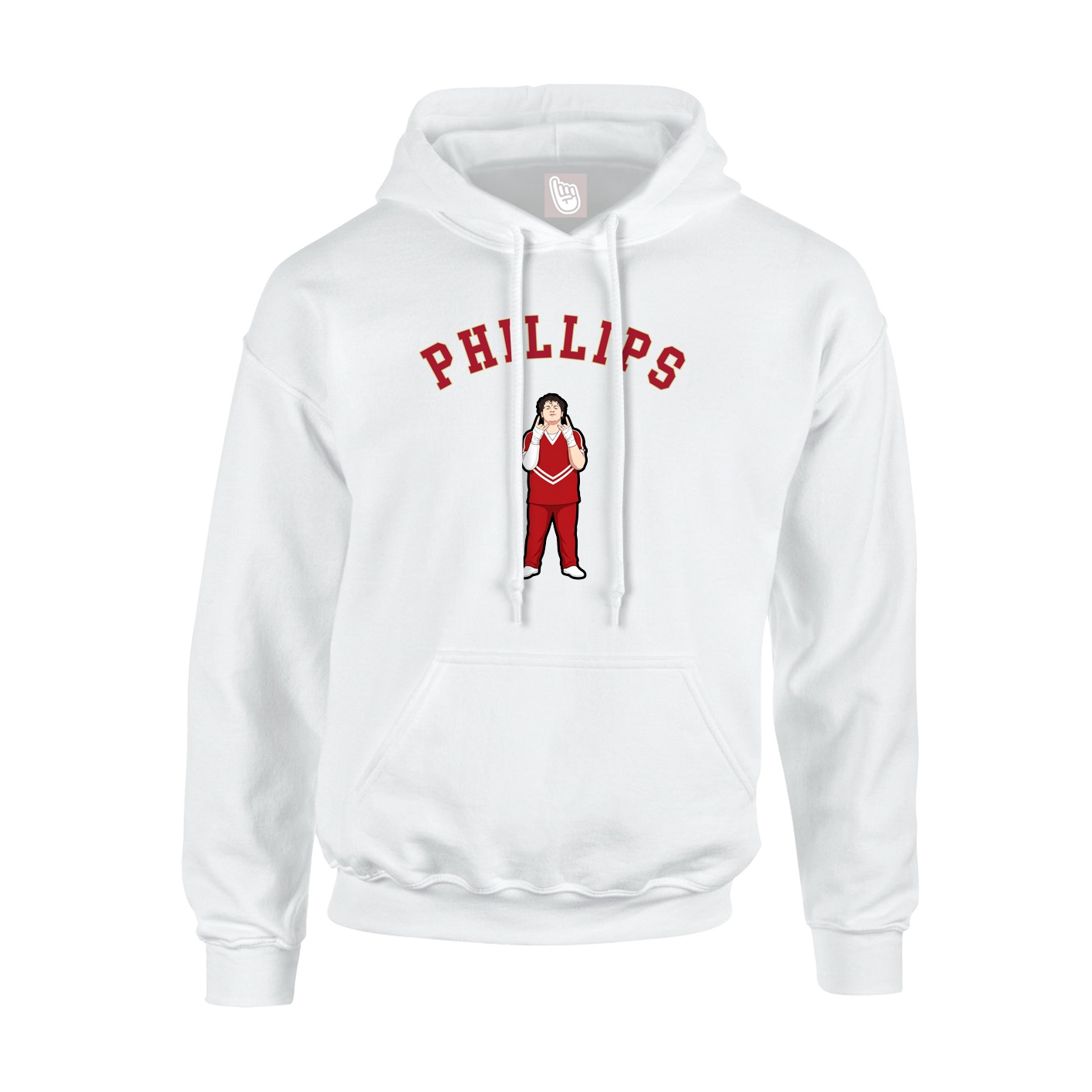 Youth Hoodie — Shirsey Arch in White