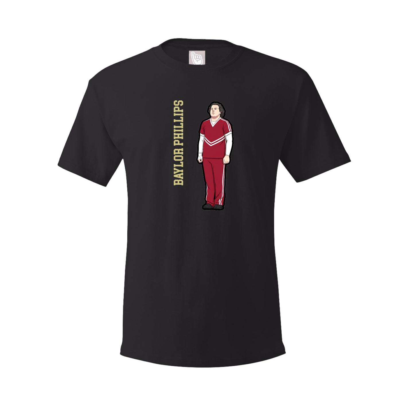 Tee — Name Vertical in Black