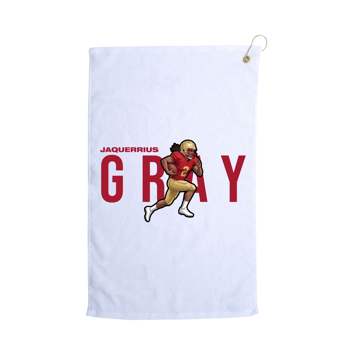 Golf Towel — Player Name in White