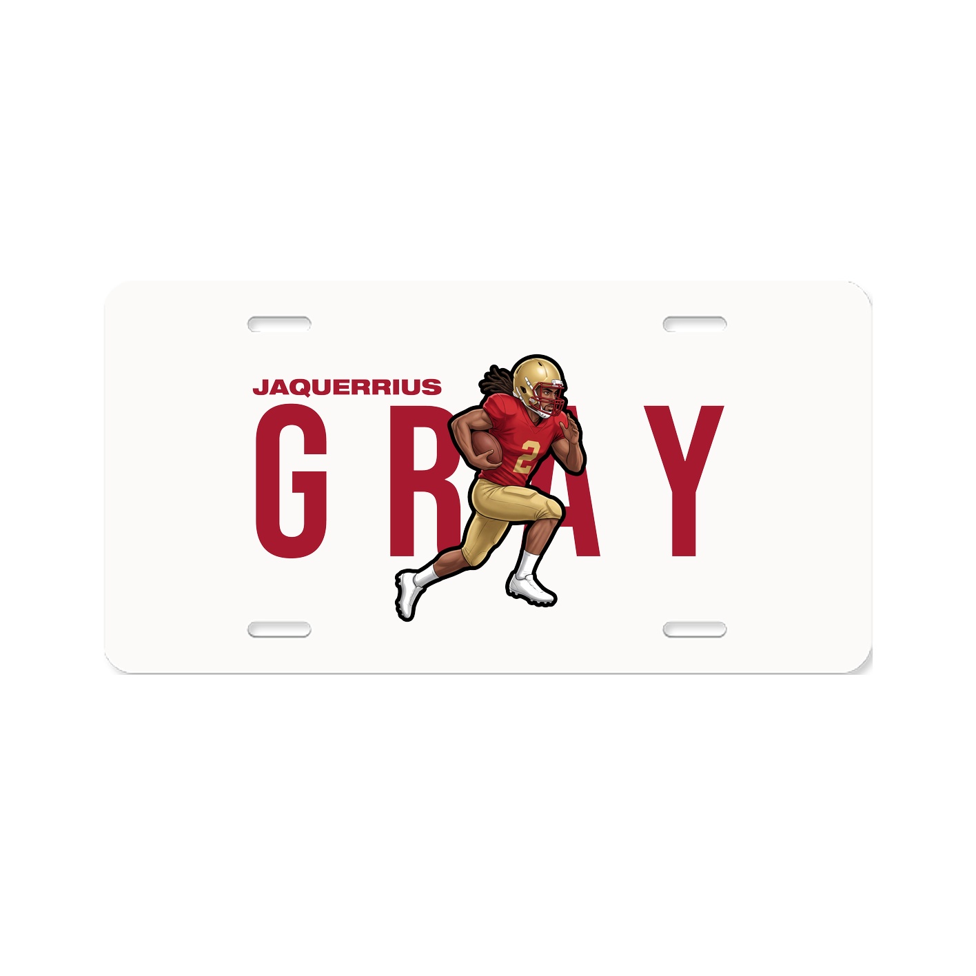 License Plate — Player Name in Classic