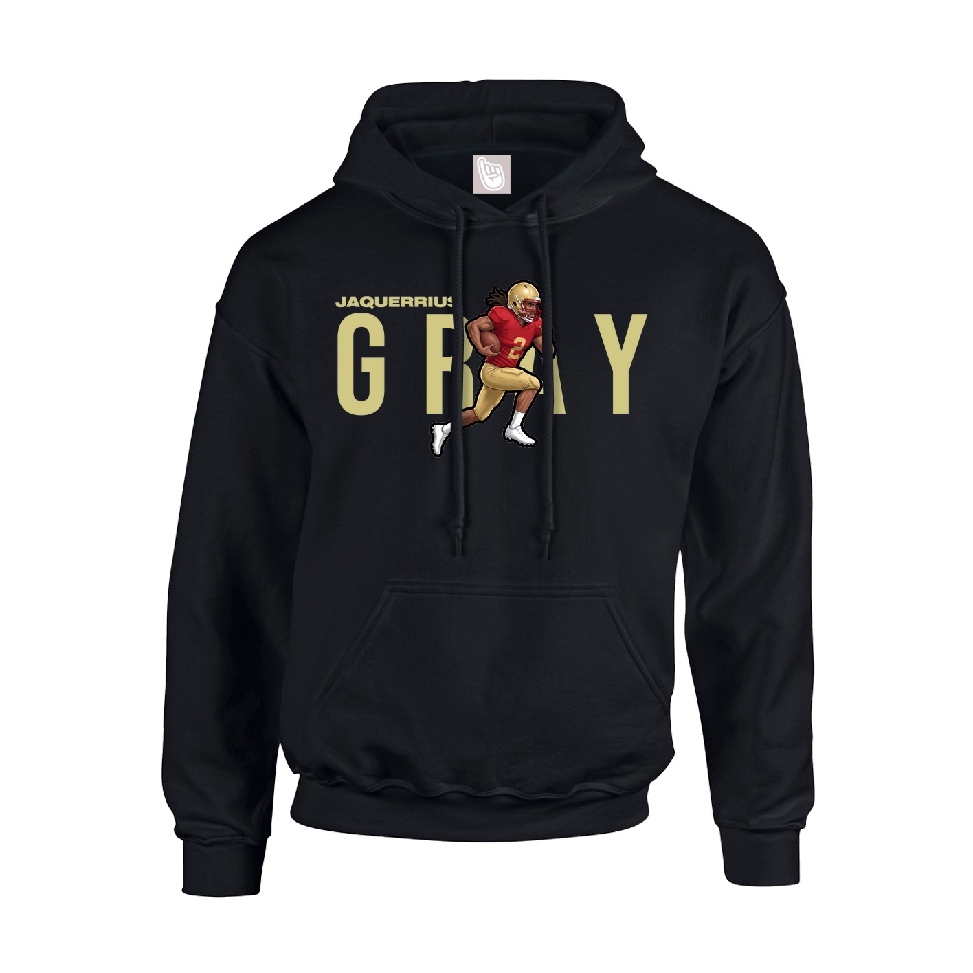 Hoodie — Player Name in Black