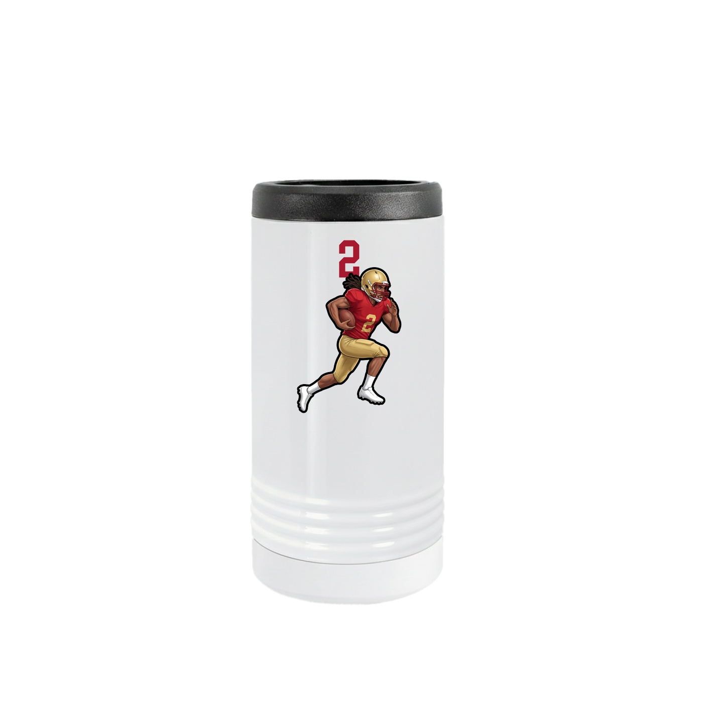Slim Beverage Holder — Number Top in White